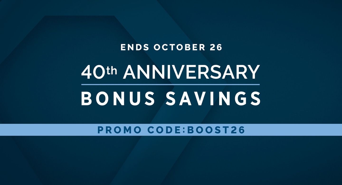 Scenic Group's 40th Anniversary Bonus Savings Promo Banner
